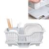 Dish Drying Rack with Drainboard Large Capacity Dish Drainer with Utensil Holder for Kitchen