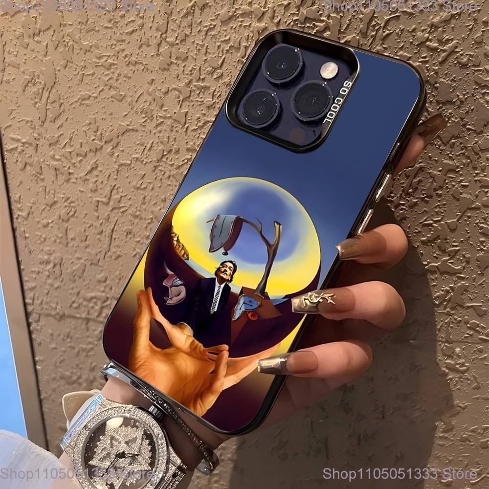 S-Salvador D-Dali Art Phone Case For iPhone 16,15,14,13,12,11,Pro,XS,Max,Plus,Mini,SE Black Candy Matte Shockproof Cover