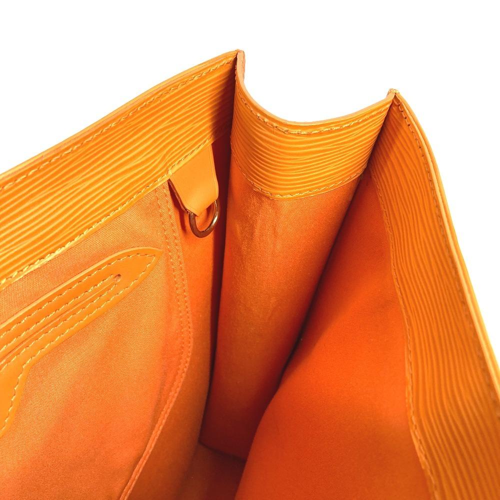 Louis Vuitton M5274H Epi Sac Plat PM Hand Bag Vertical Tote Bag Leather Orange