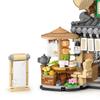City Tea House Building Blocks Set Mini Bricks Openable Panda Construction Tea Shop Building Toys for Gift for Kids Adults