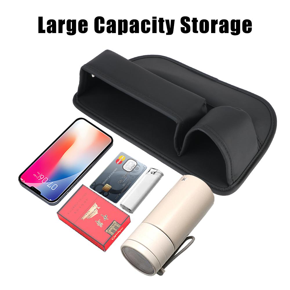 Multifunktional mit Getränkehalter, Autositzlücken-Organizer, Pu-Leder, seitliche Aufbewahrungsbox für die Autokonsole für Mobiltelefone