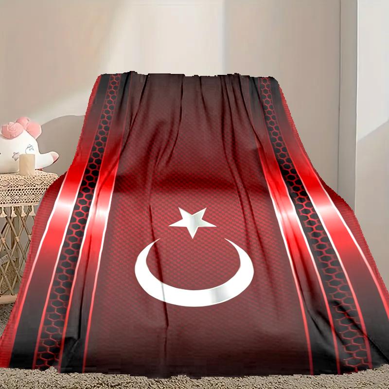 [1pc Galatasaray SK Blanket] All-Season Blanket - Cozy Blanket for Sofa Couch Home Decoration, Digital Printed Nap Blanket