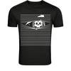 Grim Reaper Behind Lines T-Shirt - Dark Death Skull Graphic Tee