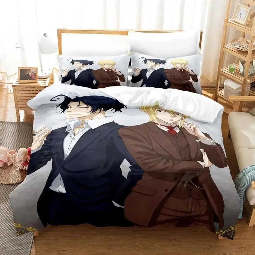 New 3d Print Anime Moriarty the Patriot Beding Set Single Twin Ful Quen King-Sized Dimensionsd Dimensions Bed Linen Set Adult People Kid Bedrom Duvet