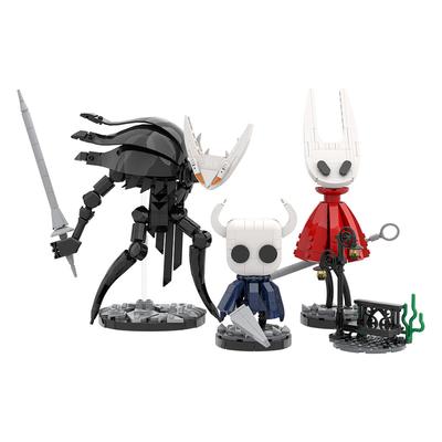 Halloween Hollow Knight Bausatz DIY Design Reines Gefäß Actionfigur Spielzeug aus Bausteinen Geschenk für Erwachsene