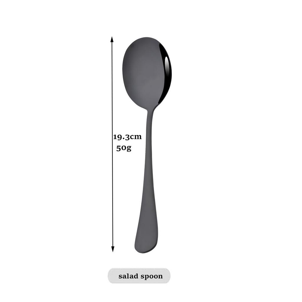 1Pcs Colorful Dinnerware Stainless Steel Salad Spoon Dessert Spoon Kitchen Tableware Ice Cream Tea Coffee Spoon Kitchen Gadgets