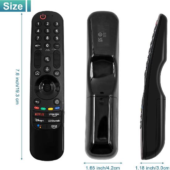 Magic Remote for LG-Smart-TV-Remote-Control-Replacement with Pointer and Voice Function,Compatible with LG 2019-2024 UHD OLED QNED NanoCell 4K 8K