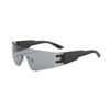 Futuristic Technology Y2k Street Po Concave Shaped Shaped Special-shaped Sunglasses Connected Lenses Sunglasses