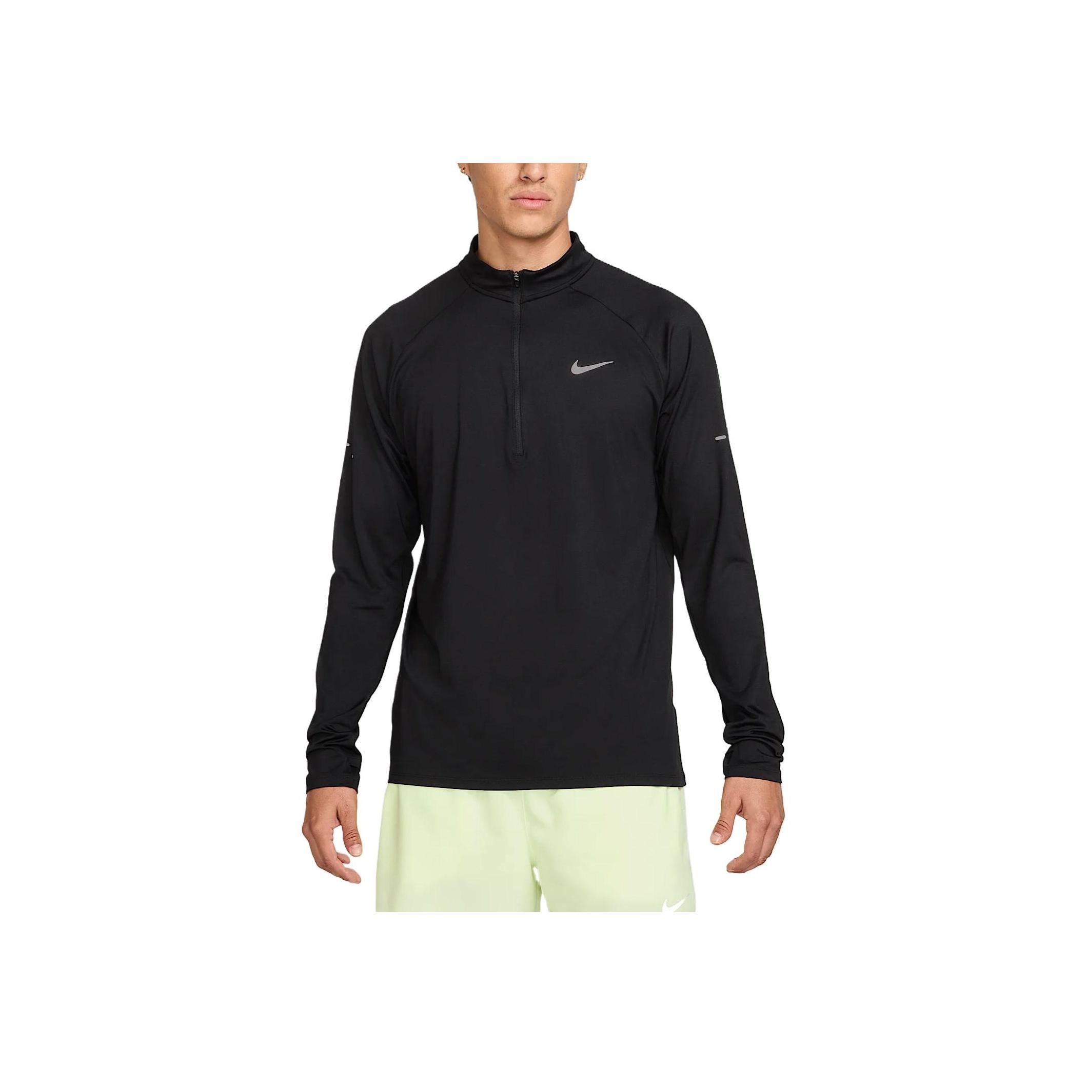 

Nike Dri-Fit Swoosh Stride Comfortable Breathable Soft Long Sleeve T-Shirt Men tops Black HV2180-010 XL