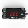 Wasserdichtes 3-in-1-LED-Display für Motorrad, ATV, Lufttemperatur + Zeit + Voltmeter, Voltmeter X1