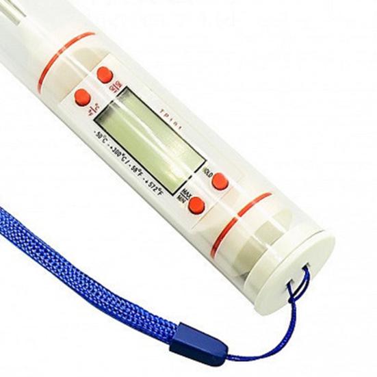 Ölthermometer, empfindliches, präzises LCD-Display, Edelstahlsonde, Fleischtemperaturmessgerät für Zuhause