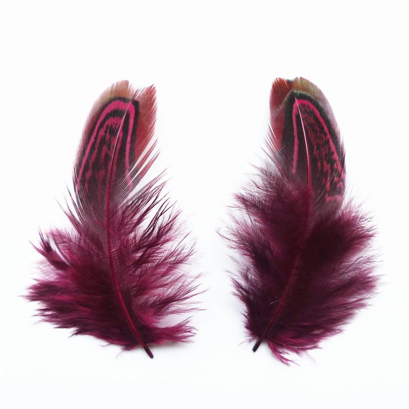20PCS Natural Colorful Small Ringneck Pheasant Feathers for Crafts 3-7cm Earrings Jewelry Creation Carnaval Assesoires Plumes