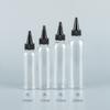 Transparent PET Kosmetisk Förpackningsflaska (100ml/120ml/150ml/200ml) med spetsigt munskydd