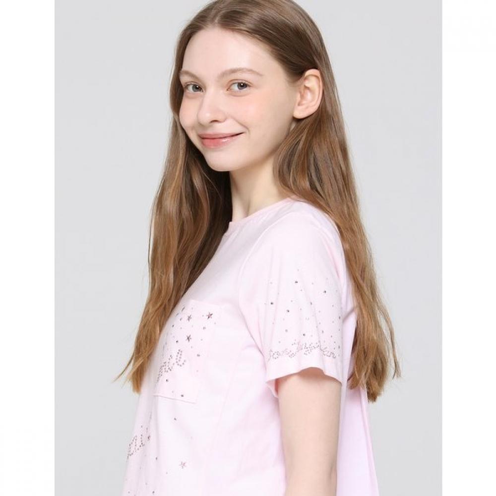 SON JUNG WAN Women STar HoTfix PockeT T shirT Zdr6262052
