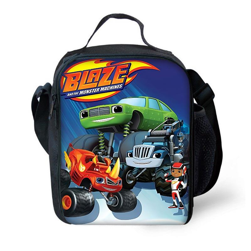 Kreskówka 3D Gry Blaze Monster Machines Dziecięcy Plecak Szkolny z Torbami na Lunch , Piórnikami , Tornistrami dla Chłopców Dziewcząt Najlepszy Prezent