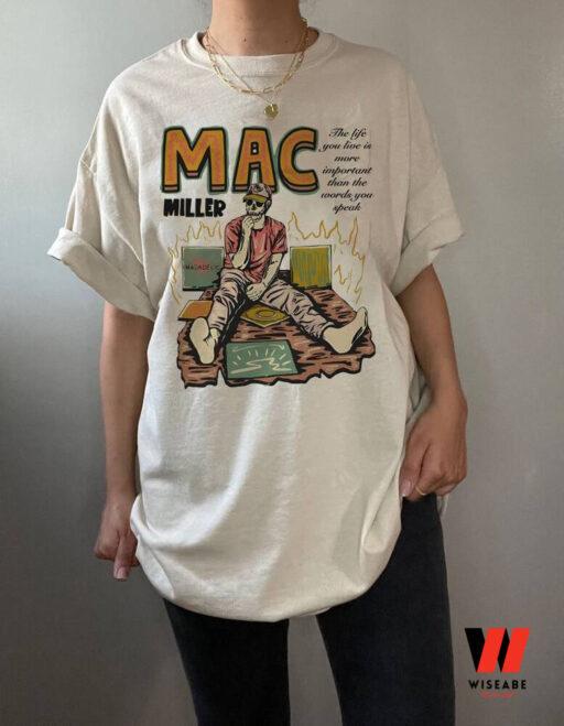 

Mac Miller Comic T shirt white tee short sleeve tee Reprint digital Unisex T-Shirt XL