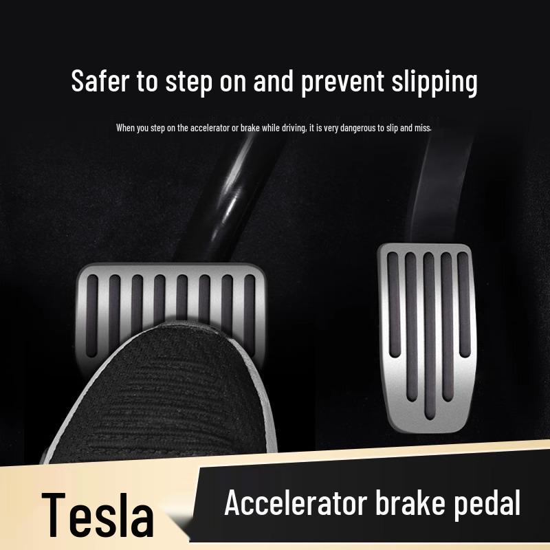 Tesla Model 3/Y Aluminum Brake & Accelerator Pedal Covers