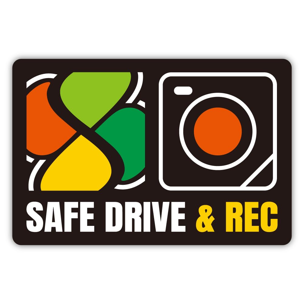 Elderly Mark & Dash Decal Sticker, Driving Suppression Momiji Mark and Camera Mark, 2 Birds with One Stone