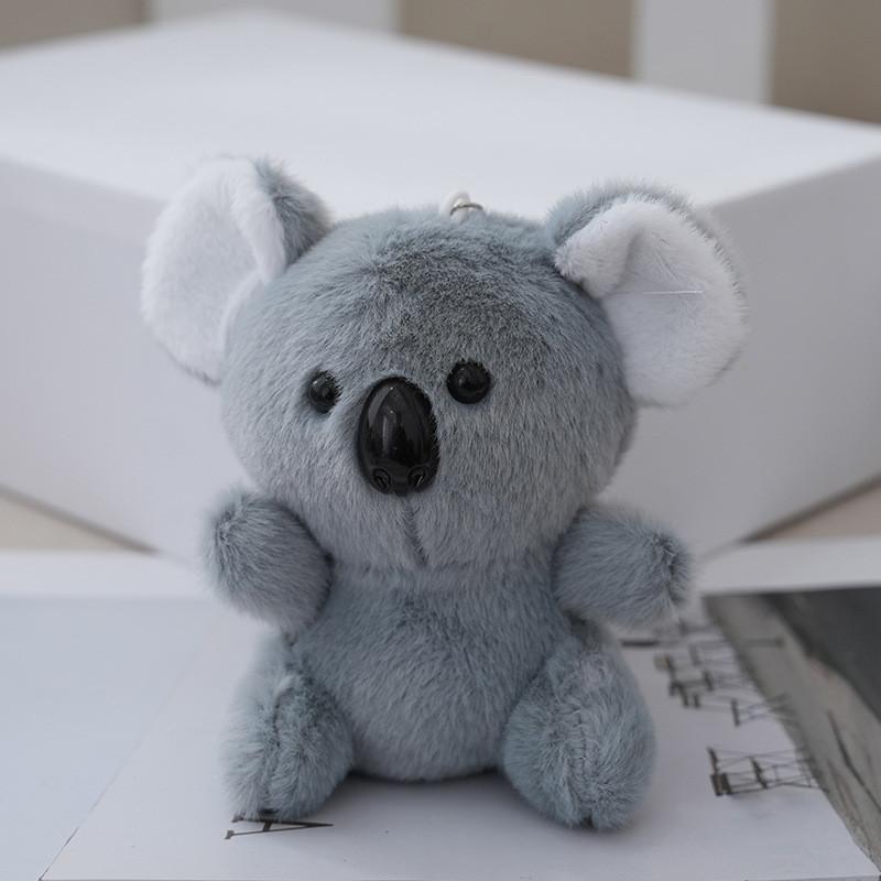 Adorable Cartoon Koala Plush Doll Cozy Soft Keychain Plush Toy For Collectors