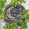 Vibes Carved Metal Wall Decor Positive Energy Sign Home Restaurant Decor