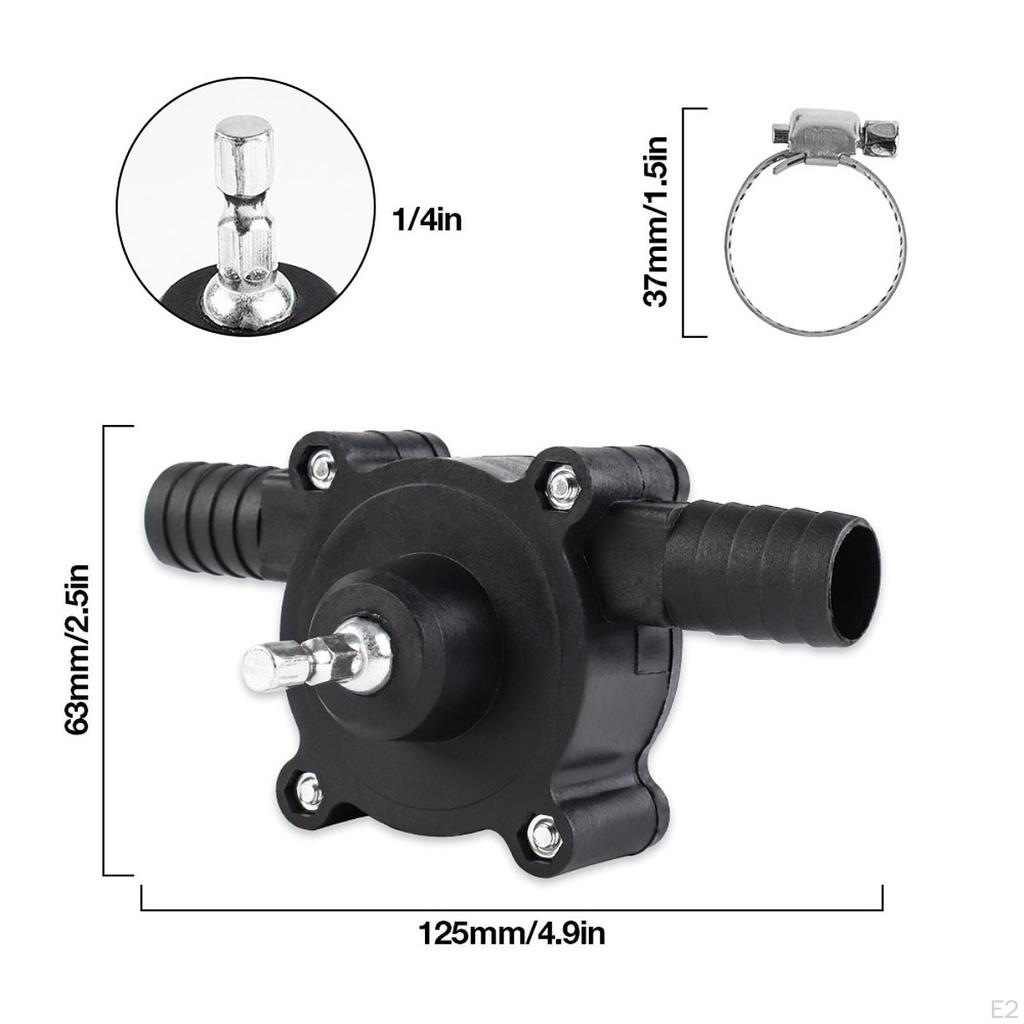 Electric Drill Pump Multifunctional Household Hand Drive for Tank Pond