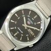 VINTAGE REFURBISHED SEIKO 5 AUTOMATIC JAPAN MENS BLACK DIAL WATCH A709187-1