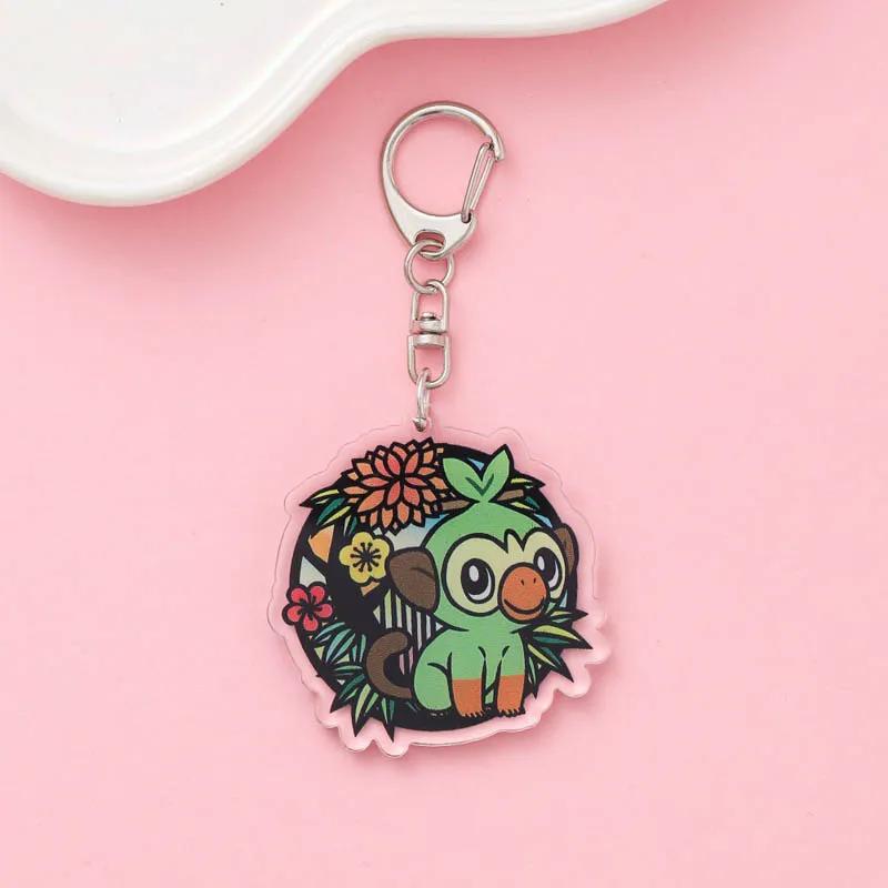 1/21Pcs Pokémon Pikachu Charmander Gengar Acrylic Keychain Cute Backpack Pendant Bag Charms Accessories Decoration Holiday Gifts 5cm