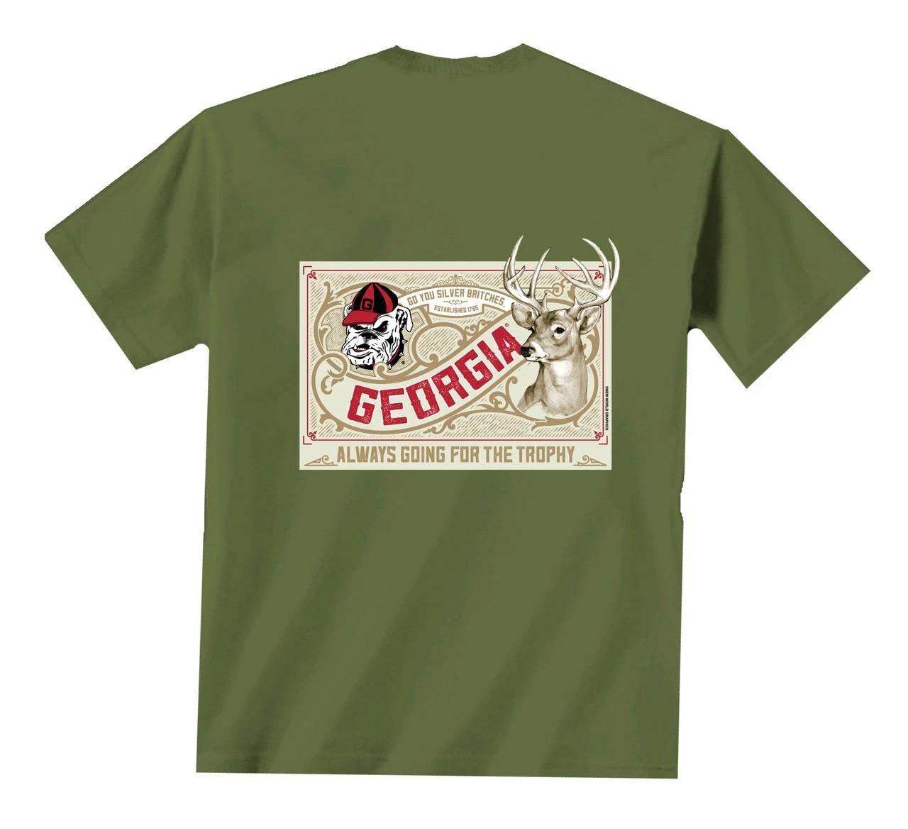 New World Graphics Uga Deer Hunting Short Sleeve T-Shirt 4XL