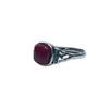 New Inlaid Green Diamond Bamboo Leaf Fashion Ring