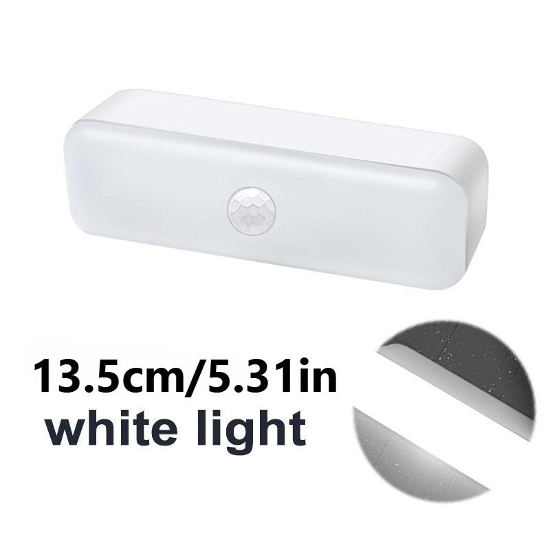 

LED PIR Motion Sensor Light Wireless USB Rechargeable Magnetic LED Night Light Lamp For Staircase Aisle Wardrobe Bedroom Light White-1PC