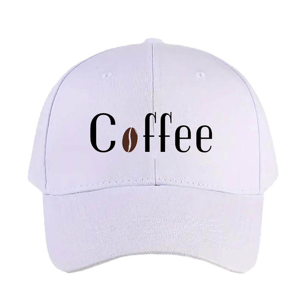 Coffee Bean Lover Caps Summer Adult Baseball Cap Adjustable with Curved Brim Duckbill Hat Protection Sun Hats