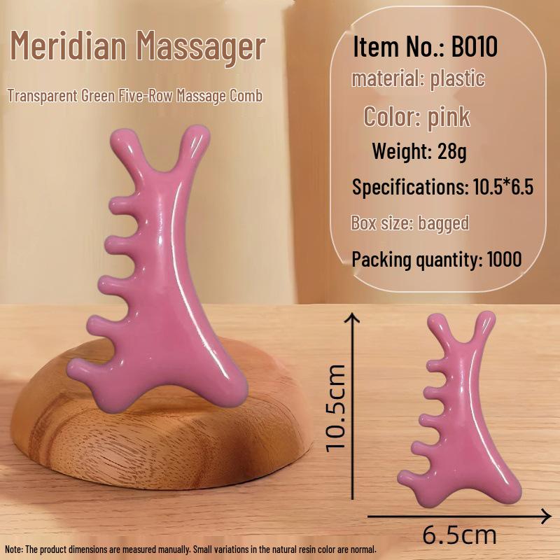 Sandelholz Meridian Massagekamm, Natürlicher Gesundheits-Holzkamm für Männer & Frauen, Akupunkturpunkt-Therapie für zu Hause.