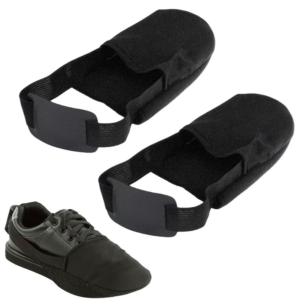 

2Pcs Dancing Bowling Shoe Sliders Fits Most Bowling Shoes Portable for Adults with Elastic Band Professional Bowling Shoe Covers чорний