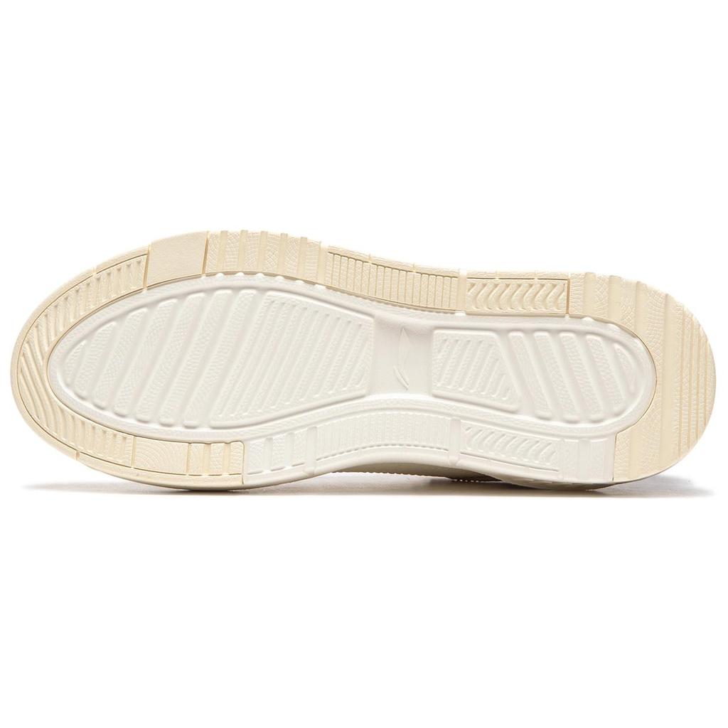 New LiNing Common 80s Wear Resistant Slip Resistant Low Top Skateboard Shoes Women's White AGCU084-3