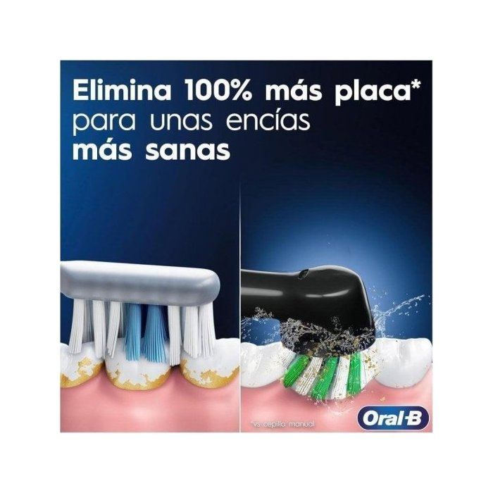 Brosse à dents électrique - Oral-B - Pro 3 3000 - Noir - Minuteur - Cross Action