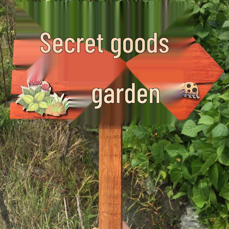 Garden & Flower Sign: Standing or Hanging Identification for Vegetable Gardens, Parks, and Kindergartens