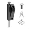Aluminum Alloy Framed Door Lock Thickened Vertical Barrel Bolt Latches Antitheft Glass Door Lock for Home Commercial