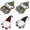 Cartoon Christmas Carpet Xmas Tree Shape Non-Slip Backing Bedroom Rug Soft Imitation Cashmere Bed Side Carpets Household Use