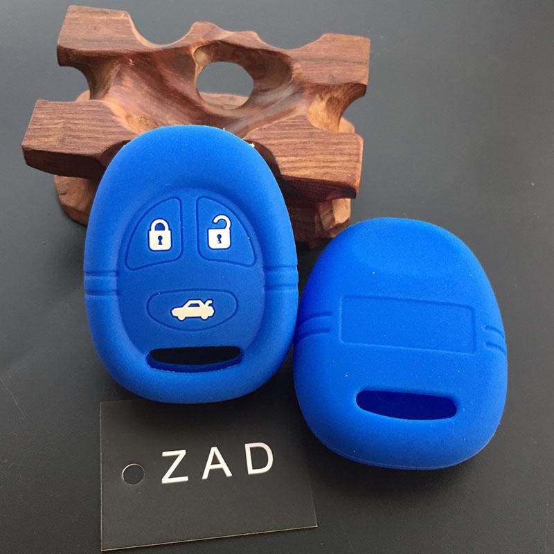 3 Buttons silicone rubber car key Case Cover Shell  for Saab 9-3 9-5 93 95 Smart Remote Key Fob key cover case