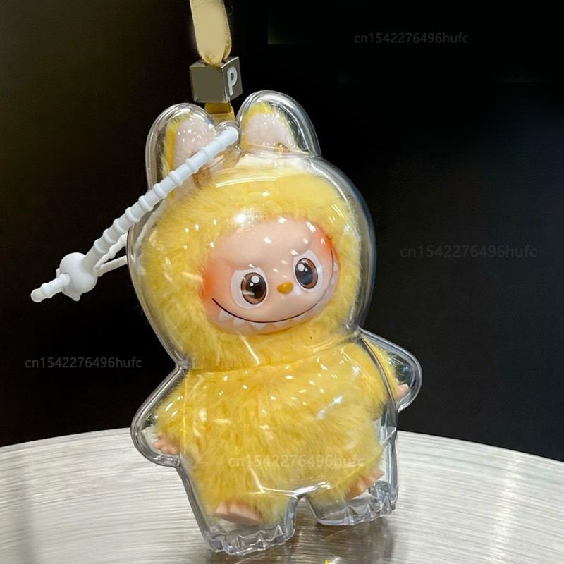 NEW Transparent Protective Case For LABUBU 4 PIN FOR LOVE Series Vinyl Plush Doll Dust Cover Storage Box For LABUBU Accessories