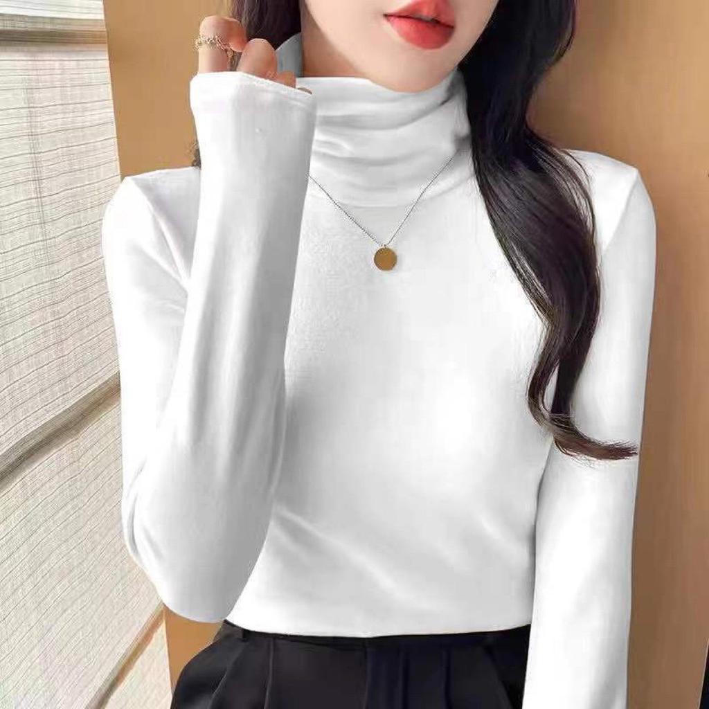 Ležérní dámský červený rolák s dlouhým rukávem - Kolekce Jaro 2025