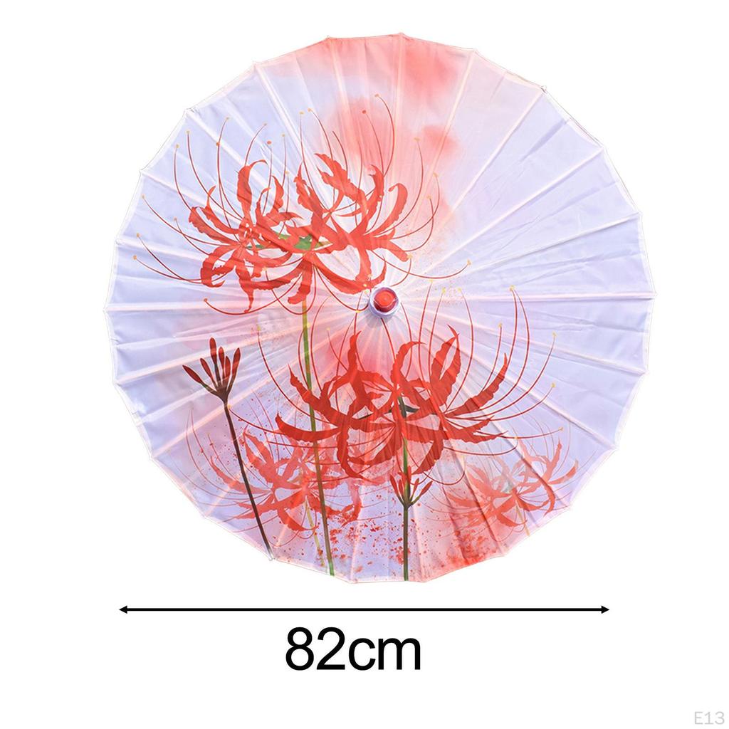 Chinese Umbrella 32 Inch Imitation Oiled Paper for Costume Performance
