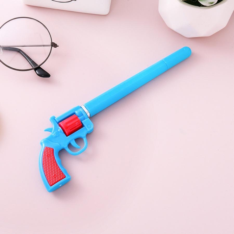 Înapoi la școală 10 buc 0,5 mm Formă de revolver desen animat Stilou neutru creativ detașabil, Durabil Școală Învață Stilou pe bază de apă pentru Premierea elevilor