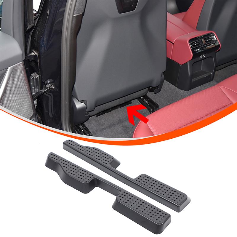 ABS Black For BMW 5 Series G60 2024 2025 Car Seat Lower Air Outlet Dust Cover Trim Car Interior Accessories