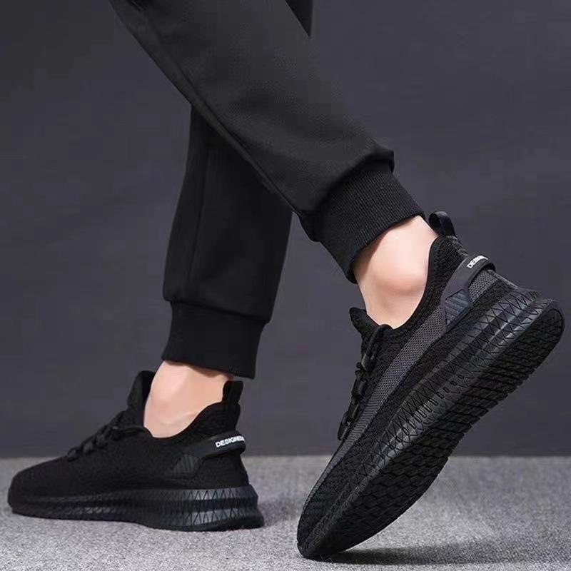 Herren Mesh Atmungsaktive Sneaker Mode Vielseitiger Trend Lässige Kokosnuss-Schuhe Studenten Laufschuhe