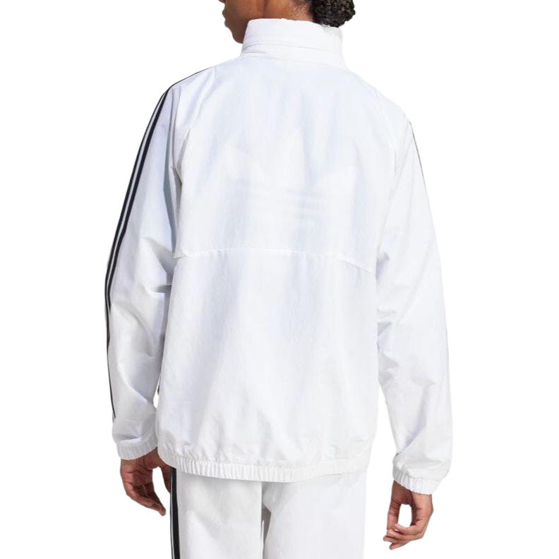 adidas Originals Retro Sports Stand Collar Jackets Men's White JF8737