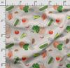 Soimoi Veggies Print,  Cotton Cambric, Quilting Fabric Sold by The Yard 42 Inch Wide, Medium Weight Cotton Fabric, Sewing  Supplies,Aquamarine