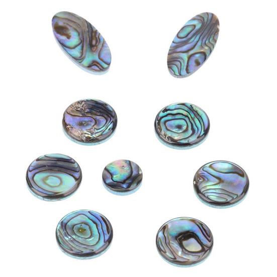 9Pcs Saxophone Key Button Smooth Surface Wear Resistant Inlays Accessory Abalone Shell Sax Key for Alto