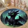 Multiple Sizes How T0 Train Your D-Dragon Print Round Rugs Carpet for Living Room Bedroom Kids Room Bath Chair Mat Home Decor