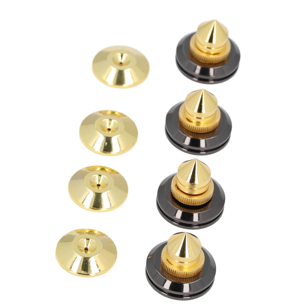 4 Set HiFi Speaker Isolation Feet Professional Metal Vibration Damping Speaker Shock Absorber Pads f